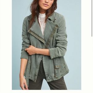 Anthropologie Moto Jacket with Belt